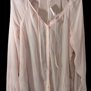 Old Navy Pink and Black Blouse with Elegant Design